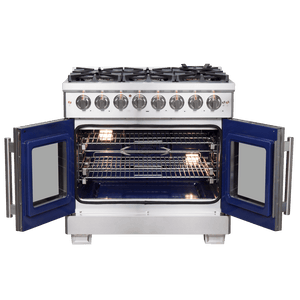 FORNO - Capriasca 36″ Freestanding French Door Dual Fuel Range