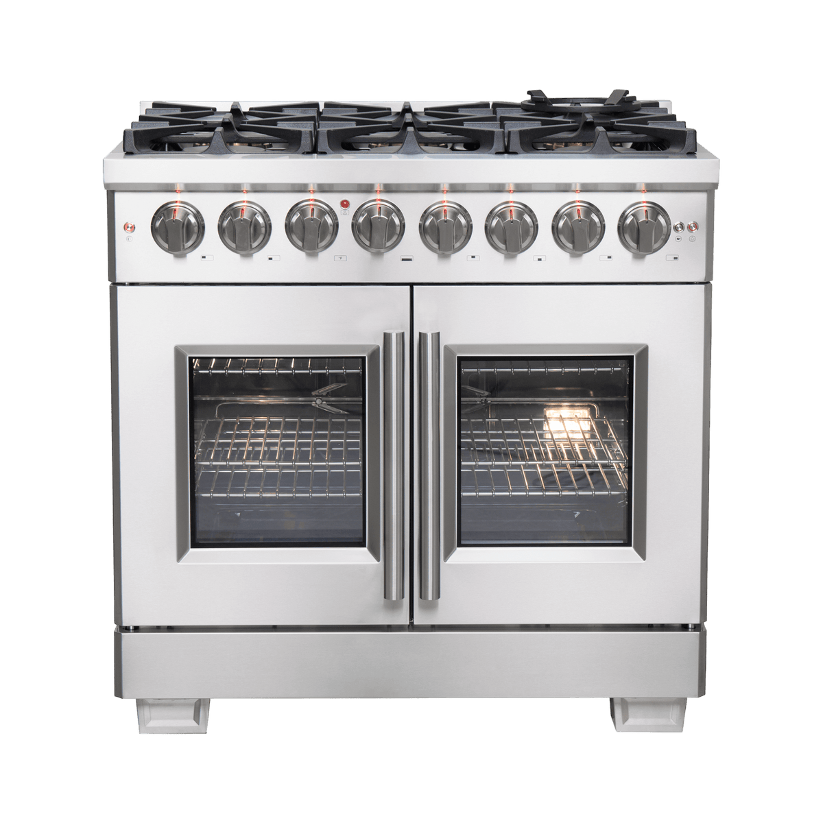 FORNO - Capriasca 36″ Freestanding French Door Dual Fuel Range