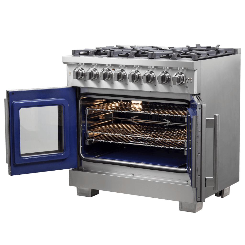 FORNO - Capriasca 36″ Freestanding French Door Dual Fuel Range