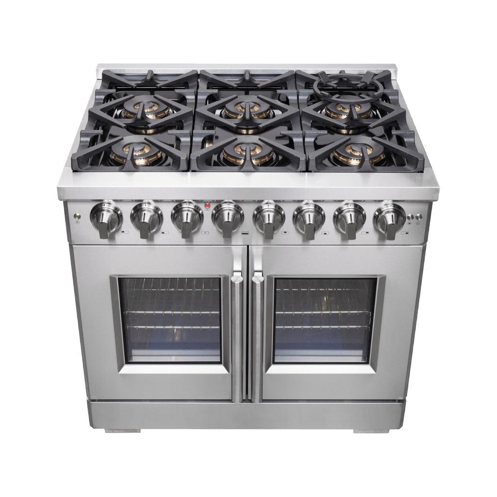 FORNO - Capriasca 36″ Freestanding French Door Dual Fuel Range