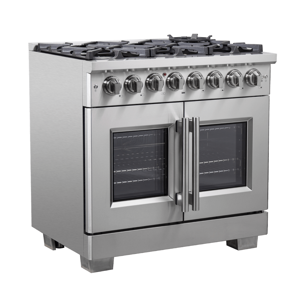 FORNO - Capriasca 36″ Freestanding French Door Dual Fuel Range