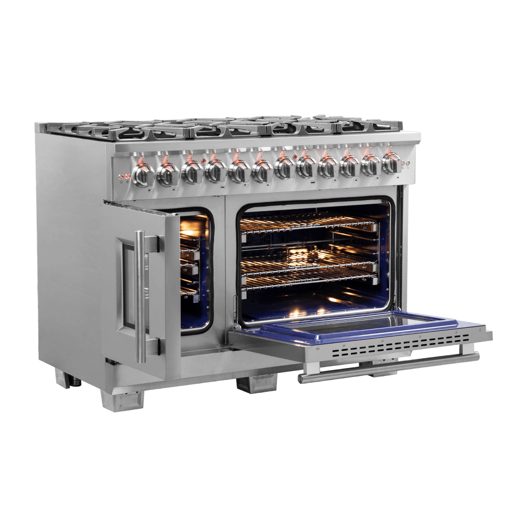 FORNO - Capriasca 48″ Freestanding French Door Dual Fuel Range