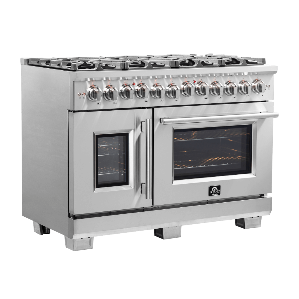 FORNO - Capriasca 48″ Freestanding French Door Dual Fuel Range