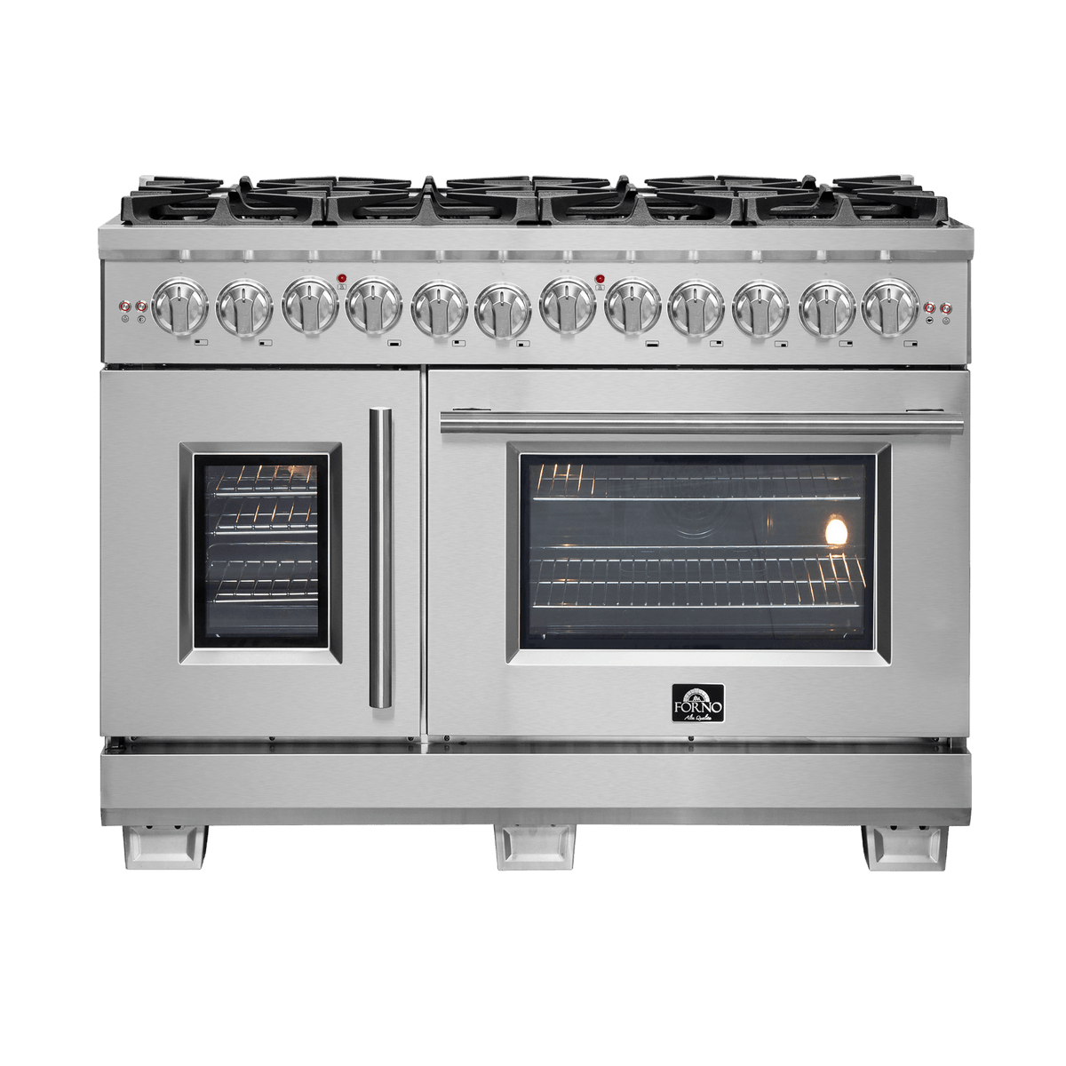 FORNO - Capriasca 48″ Freestanding French Door Dual Fuel Range