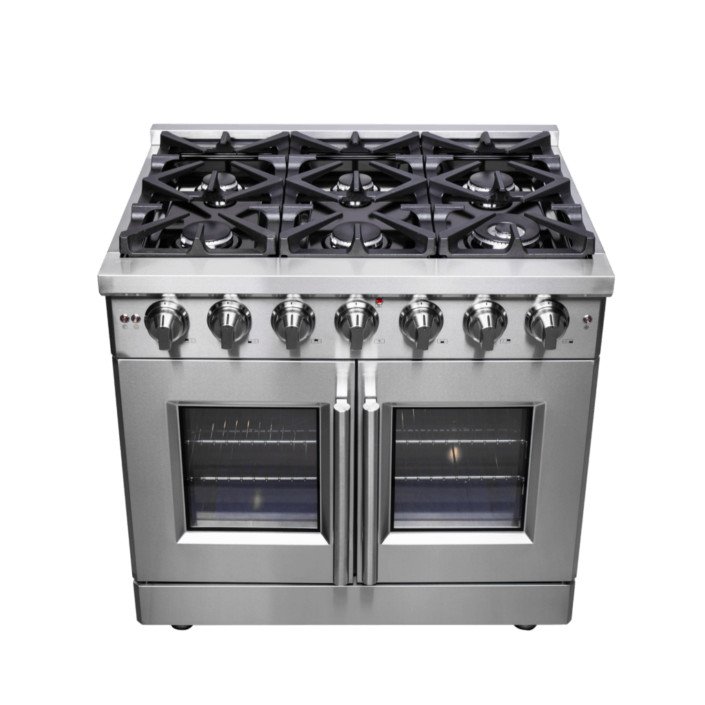 FORNO - Massimo 36″ Freestanding French Door Gas Convection Range