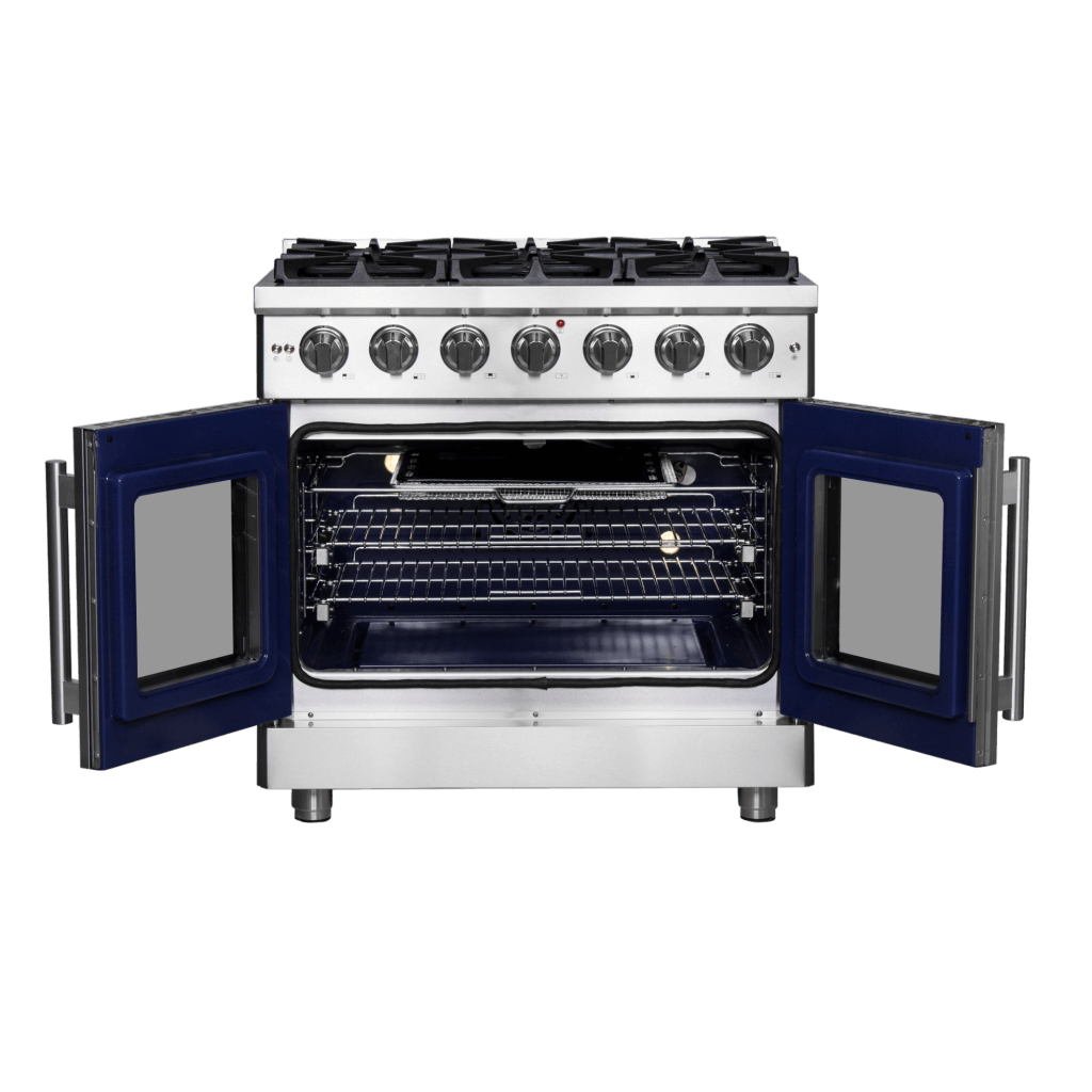 FORNO - Massimo 36″ Freestanding French Door Gas Convection Range