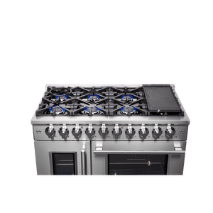 FORNO - Massimo 48″ Freestanding French Door Gas Convection Range