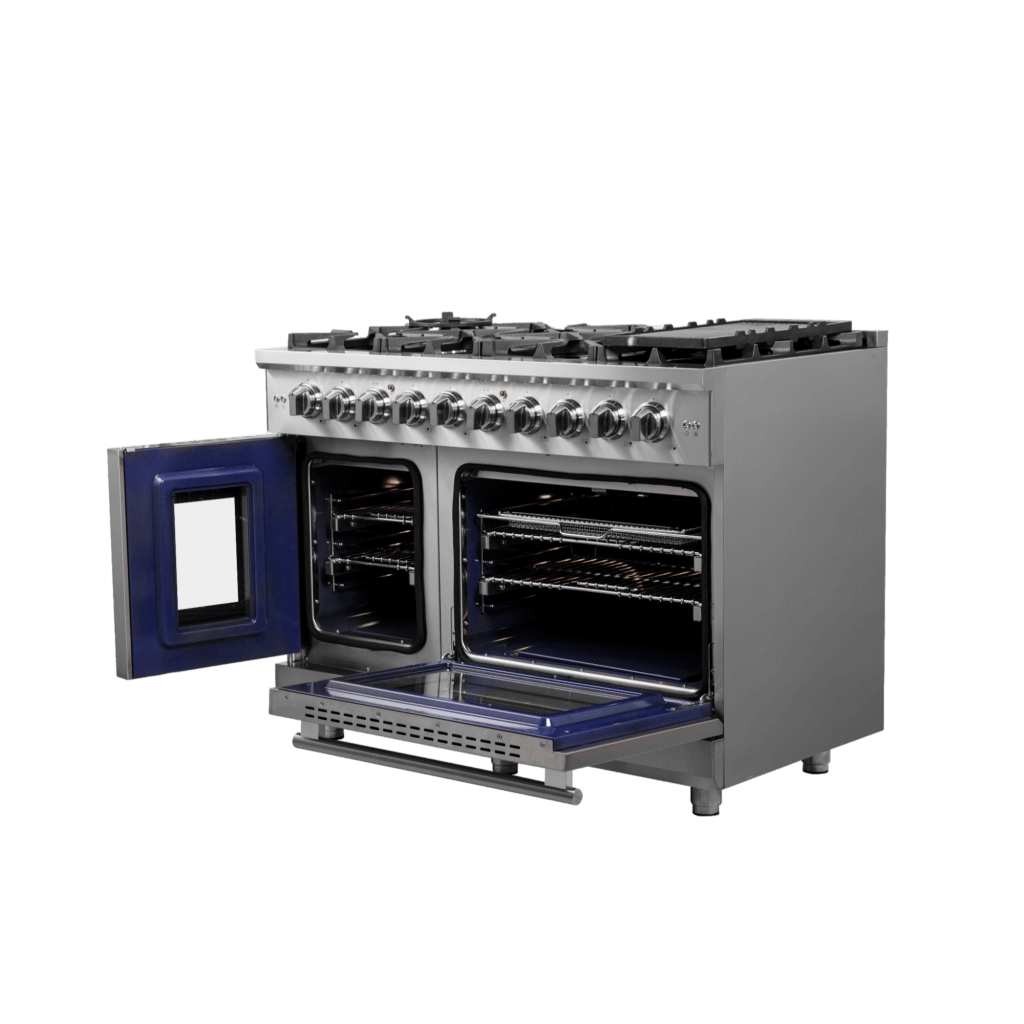 FORNO - Massimo 48″ Freestanding French Door Gas Convection Range