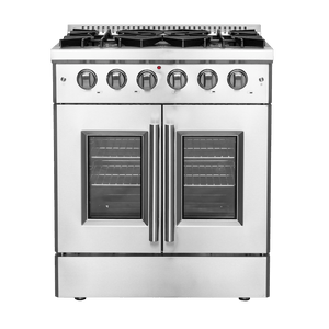 FORNO - Galiano 30″ Freestanding French Door Gas Range