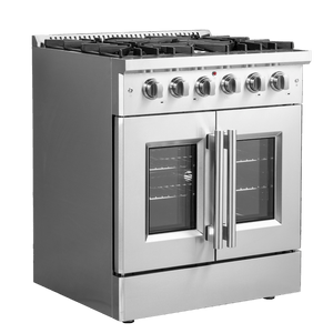 FORNO - Galiano 30″ Freestanding French Door Gas Range