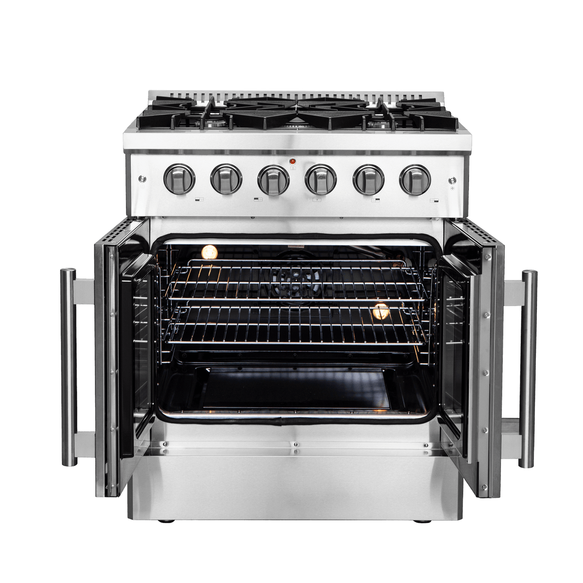 FORNO - Galiano 30″ Freestanding French Door Gas Range