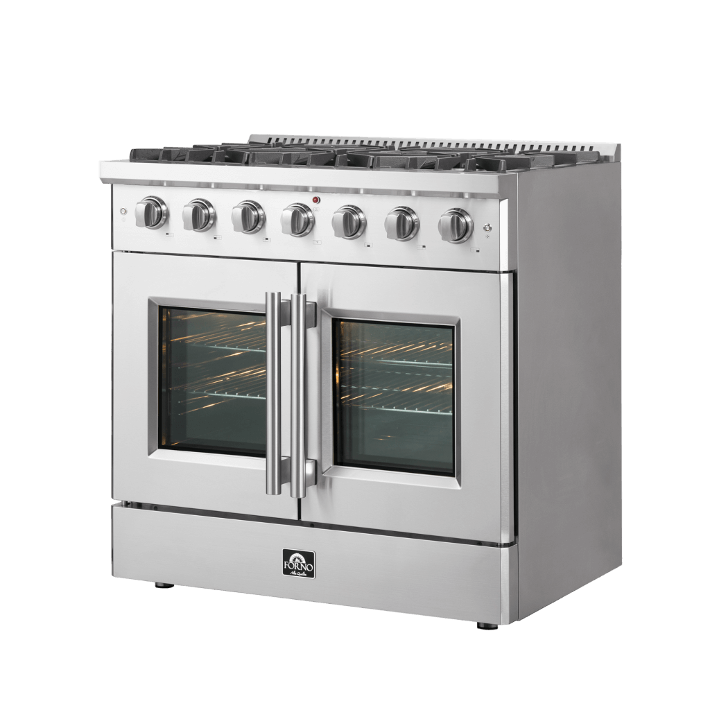 FORNO - Galiano 36″ Freestanding French Door Gas Range