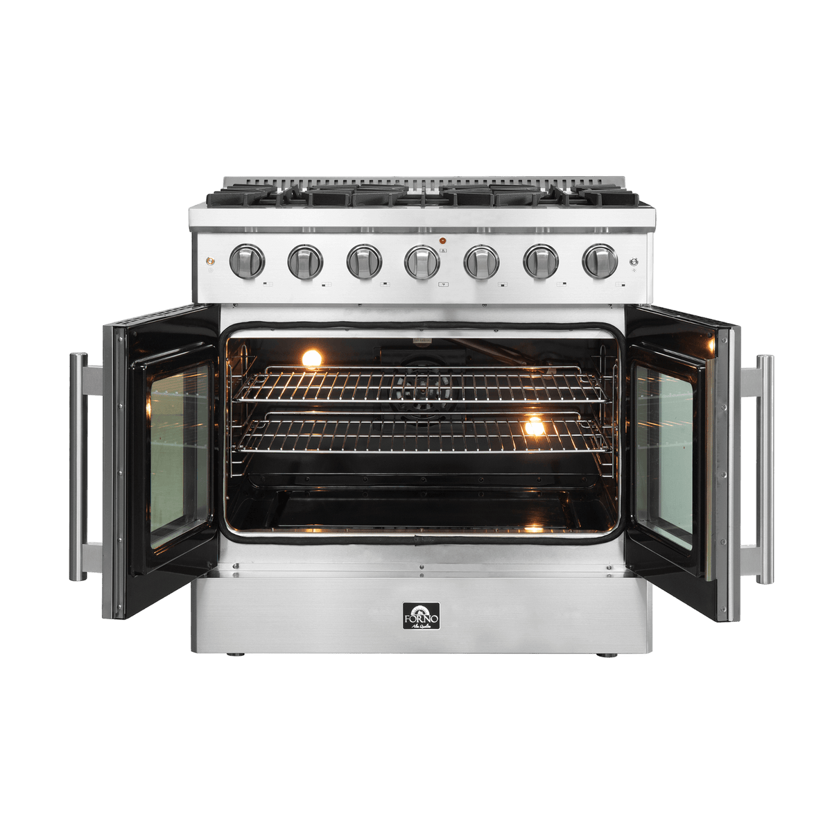 FORNO - Galiano 36″ Freestanding French Door Gas Range