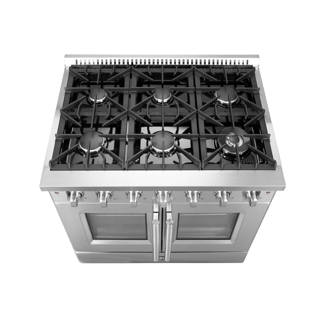 FORNO - Galiano 36″ Freestanding French Door Gas Range