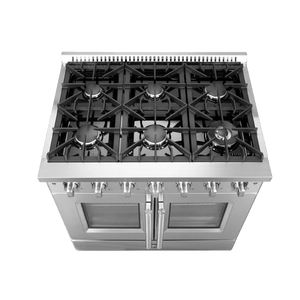 FORNO - Galiano 36″ Freestanding French Door Gas Range