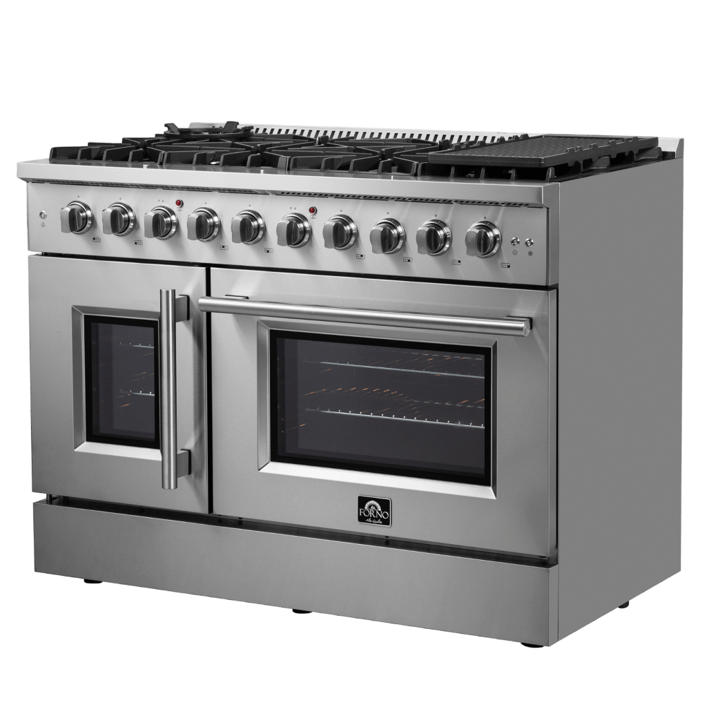 FORNO - Galiano 48″ Freestanding French Door Gas Range