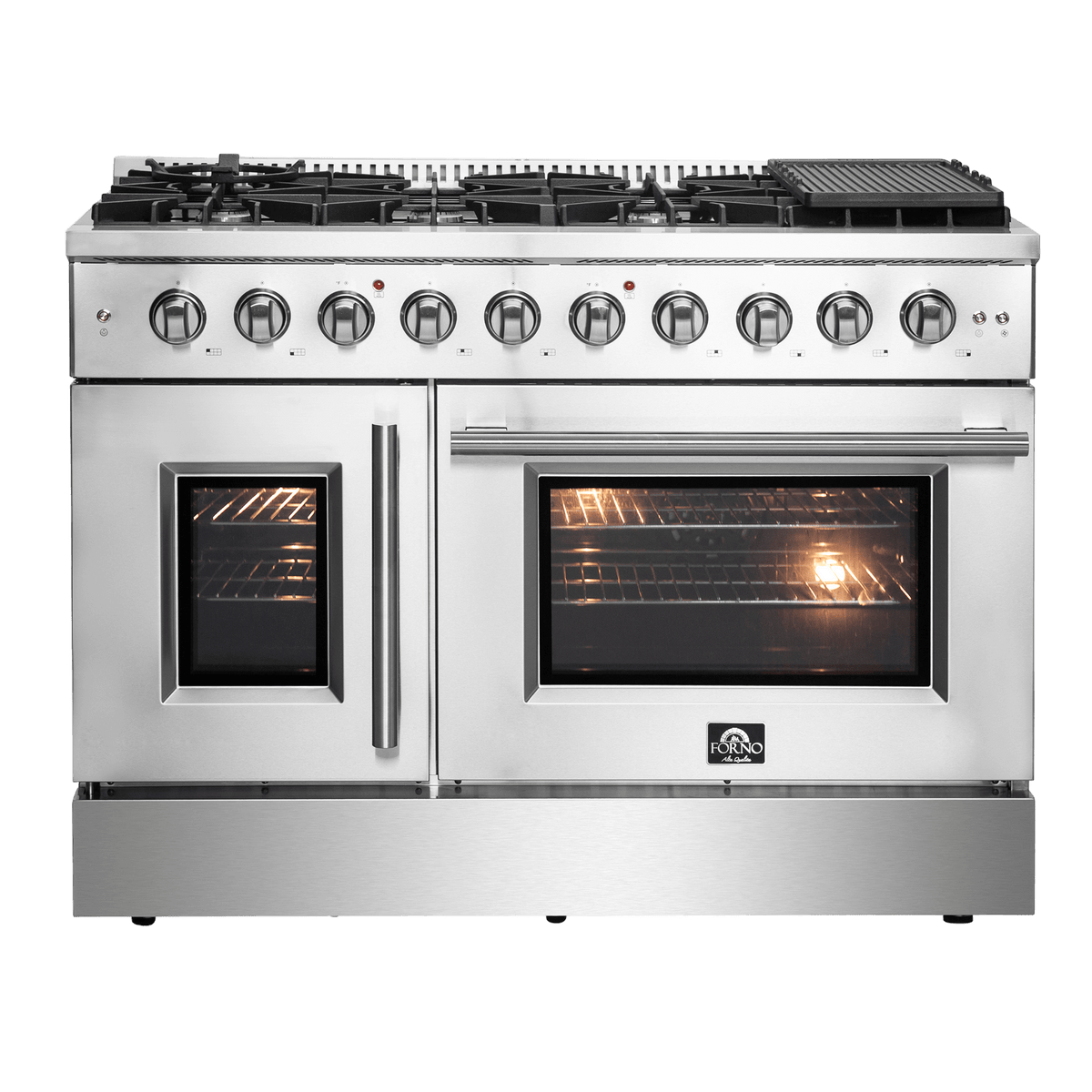 FORNO - Galiano 48″ Freestanding French Door Gas Range