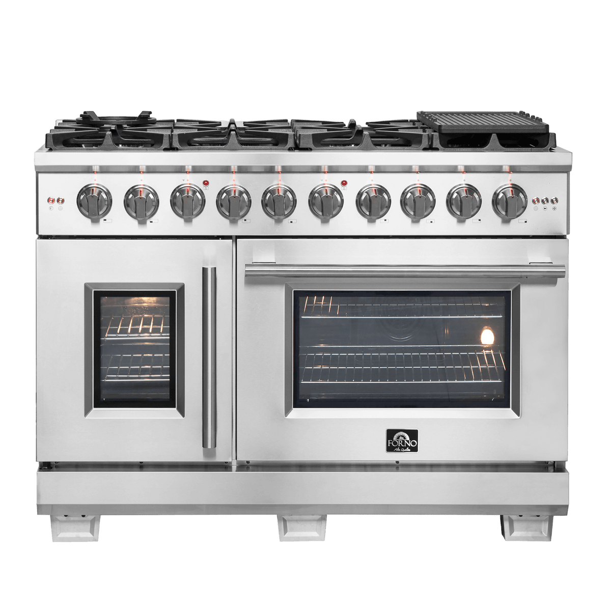 FORNO - Capriasca 48″ Freestanding French Door Gas Range