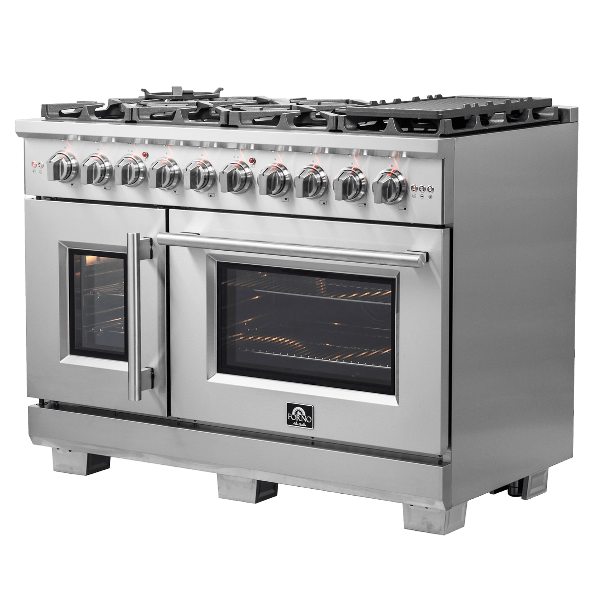 FORNO - Capriasca 48″ Freestanding French Door Gas Range