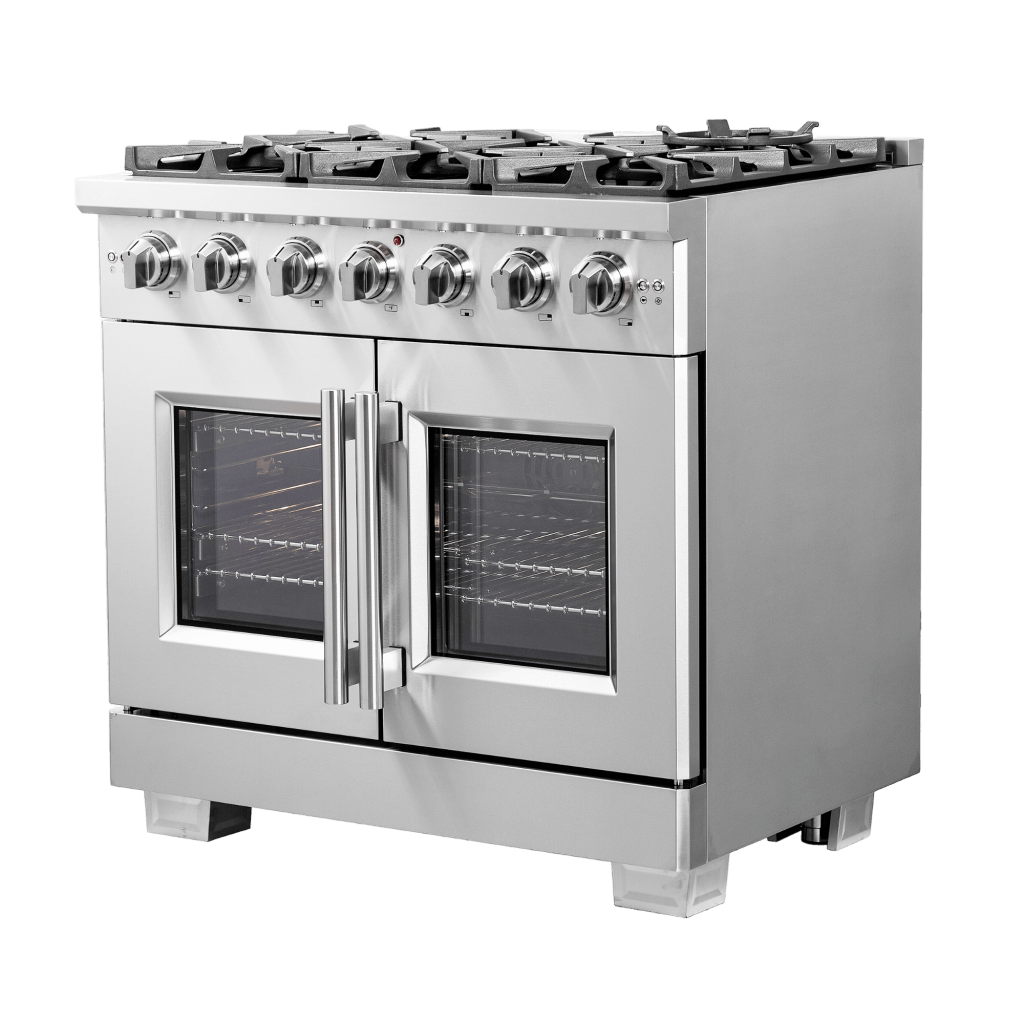 FORNO - Capriasca 36″ Freestanding French Door Gas Range