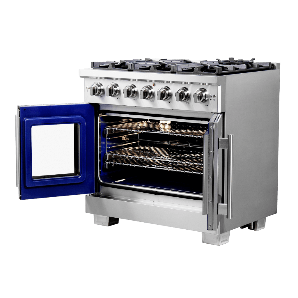 FORNO - Capriasca 36″ Freestanding French Door Gas Range