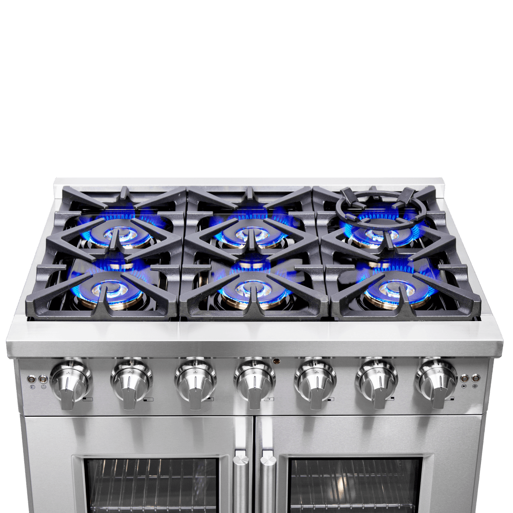 FORNO - Capriasca 36″ Freestanding French Door Gas Range