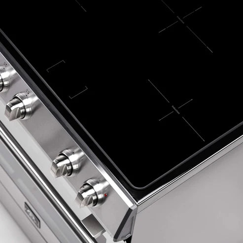 FORNO - Leonardo Espresso 30-Inch Slide-In Stainless Steel Induction Range, Convection Oven, 5 Cooking Zones