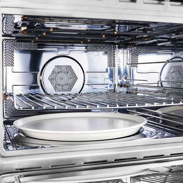 FORNO - Oliena Espresso Black 24&quot; 1750 Watt Compact Oven &amp; 1000 Watt Microwave, 1.6 cu. ft.