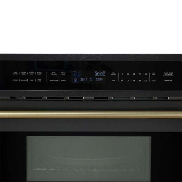 FORNO - Oliena Espresso Black 30 Inch 1750 Watt Compact Oven &amp; 1000 Watt Microwave, 1.6 cu. ft.