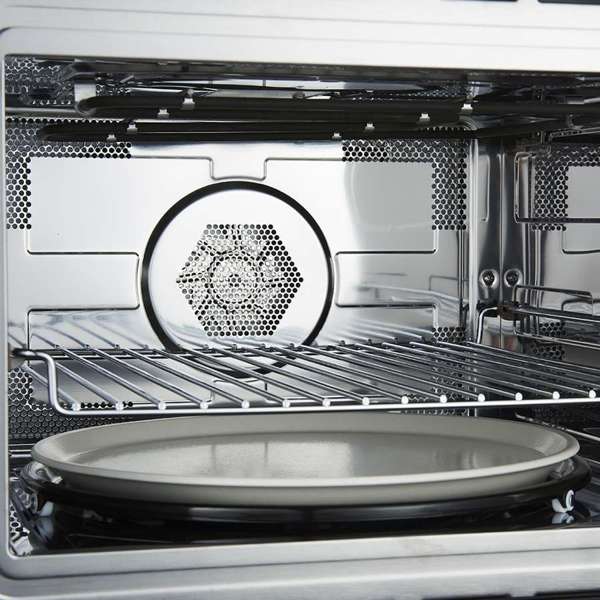 FORNO - Oliena Espresso Black 30 Inch 1750 Watt Compact Oven &amp; 1000 Watt Microwave, 1.6 cu. ft.