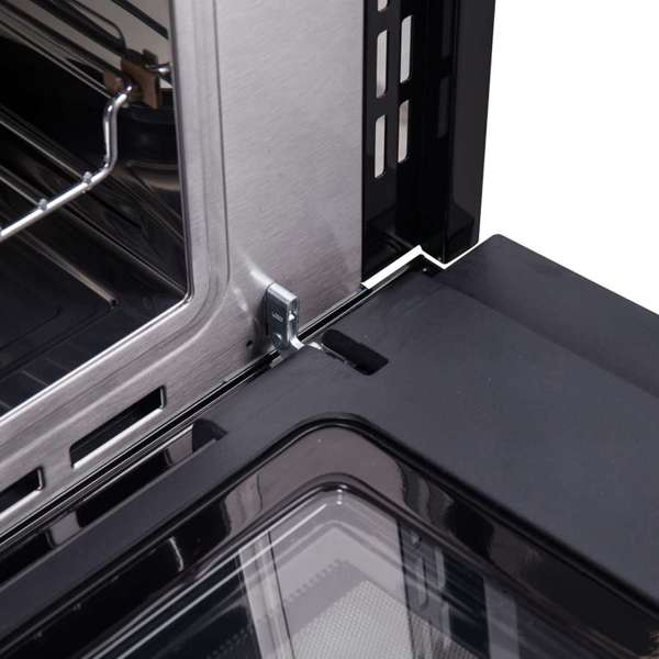 FORNO - Oliena Espresso Black 30 Inch 1750 Watt Compact Oven &amp; 1000 Watt Microwave, 1.6 cu. ft.