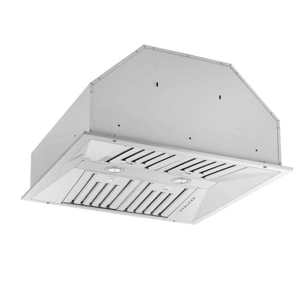 FORNO - Altilia 30-Inch Insert Range Hood, Stainless Steel, LED Lighting, Baffle Filters