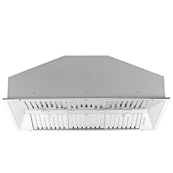 FORNO - Altilia 48-Inch Insert Range Hood, Stainless Steel, LED Lighting, Baffle Filters