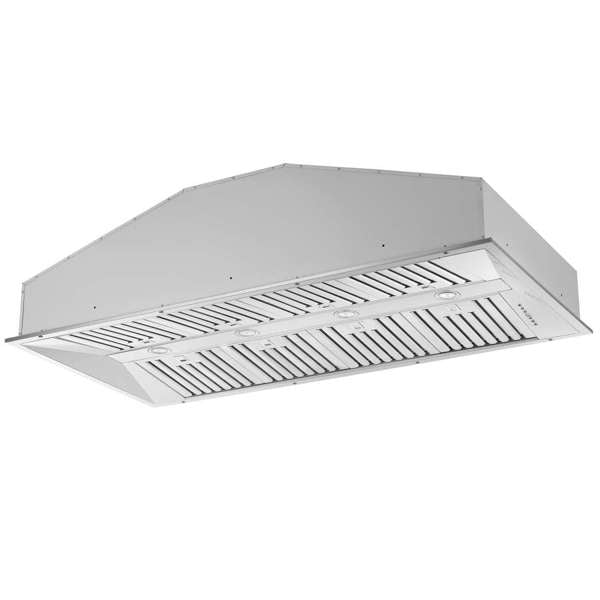 FORNO - Altilia 60-Inch Insert Range Hood, Stainless Steel, LED Lighting, Baffle Filters