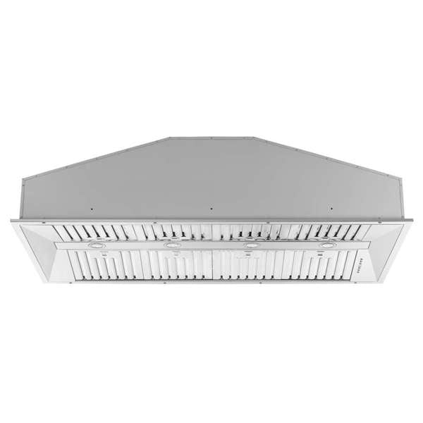 FORNO - Altilia 60-Inch Insert Range Hood, Stainless Steel, LED Lighting, Baffle Filters
