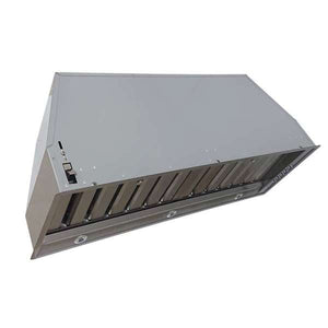 FORNO - Frassanito 36-Inch Recessed Range Hood, 450 CFM, Stainless Steel Baffle Filters, LED Lighting