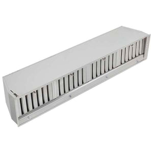 FORNO - Frassanito 60-Inch Recessed Range Hood, Stainless Steel Baffle Filters, LED Lighting