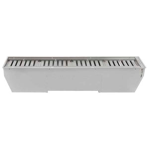 FORNO - Frassanito 60-Inch Recessed Range Hood, Stainless Steel Baffle Filters, LED Lighting