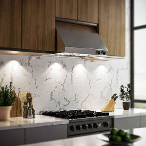 FORNO - Biagio 30-Inch Wall Mounted Range Hood, Stainless Steel, Heavy Duty
