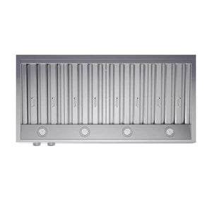 FORNO - Biagio 48-Inch Wall Mounted Range Hood, Stainless Steel, Heavy Duty