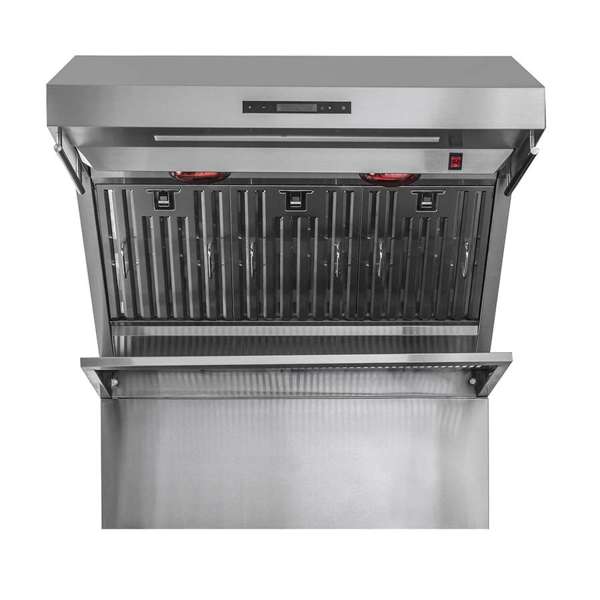 FORNO - Savona 36” Wall Mount Range Hood Stainless Steel, 1200 CFM, Baffle Filters
