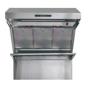 FORNO - Savona 36-Inch Wall Mount Range Hood, Hybrid Filters, Backsplash Included