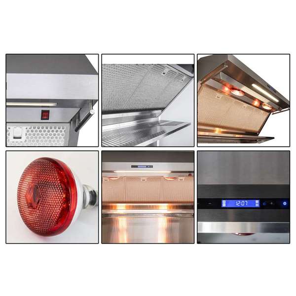 FORNO - Savona 36-Inch Wall Mount Range Hood, Hybrid Filters, Backsplash Included