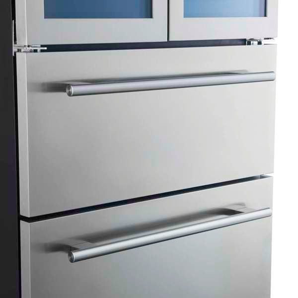 FORNO - Campania 32&quot; Wine Cooler Stainless Steel, Dual Wine Zones, 2 Beverage Drawers, 17.7 cu.ft.