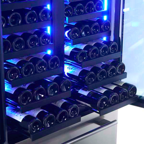 FORNO - Campania 32&quot; Wine Cooler Stainless Steel, Dual Wine Zones, 2 Beverage Drawers, 17.7 cu.ft.