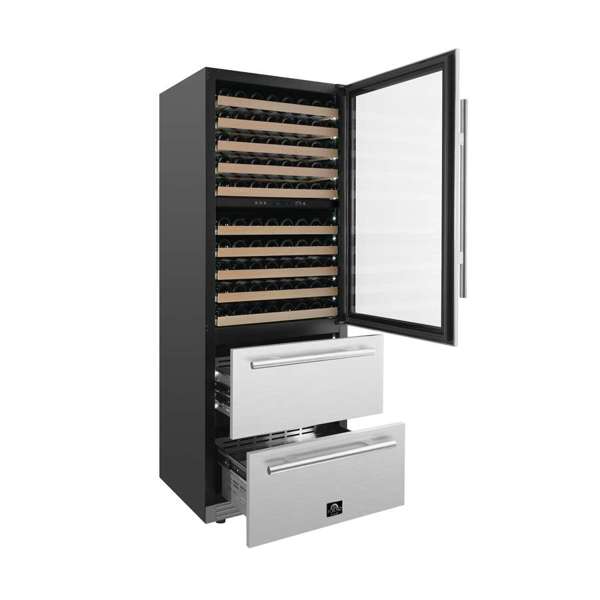 FORNO - Celano 30&quot; Dual Zone Wine Cellar &amp; Beverage Cooler, 21.3 cu.ft.