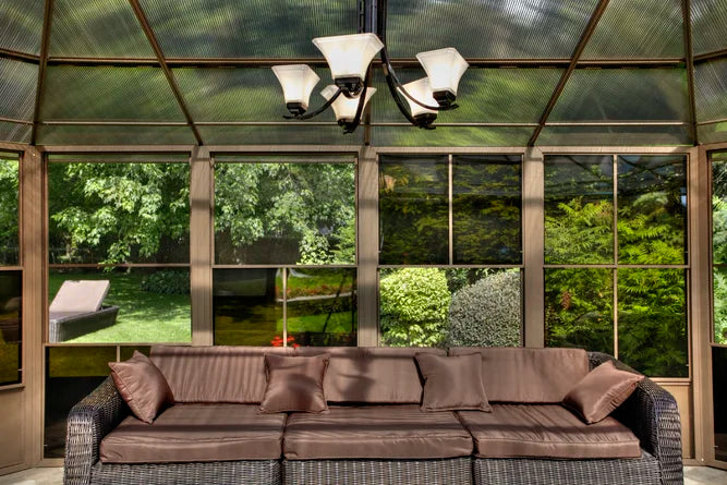 Gazebo Penguin - Florence Sand Solarium Polycarbonate Roof