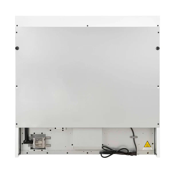 FORNO - Antico 36-Inch Freestanding Gas Range, White, Antique Brass Design, 6 Burners, Convection Oven, Energy Efficient