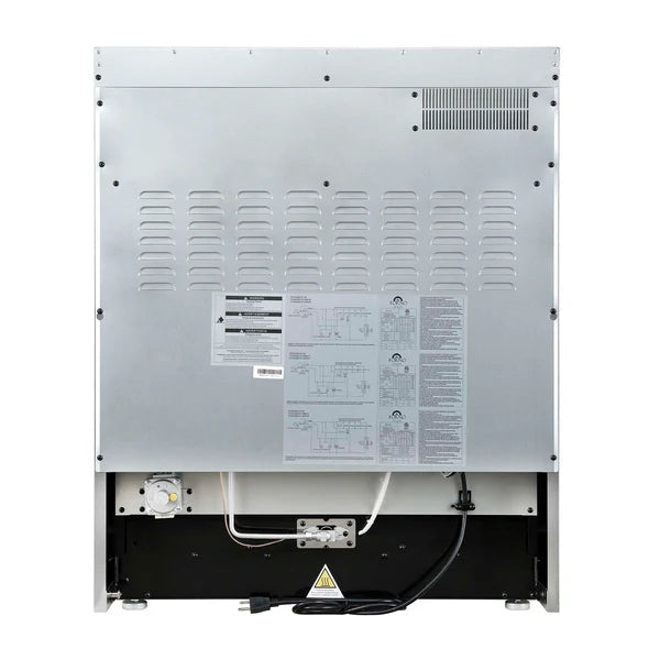 FORNO - Giovanni 30-inch Gas Range Black &amp; Antique Brass Design, 5 Burners 67,000 BTU, 4.32 cu.ft. Convection Oven