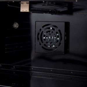 FORNO - Marco 36-Inch Gas Range Black & Antique Brass Design, 6 Burners 67,000 BTU, 5.36 cu.ft. Convection Oven
